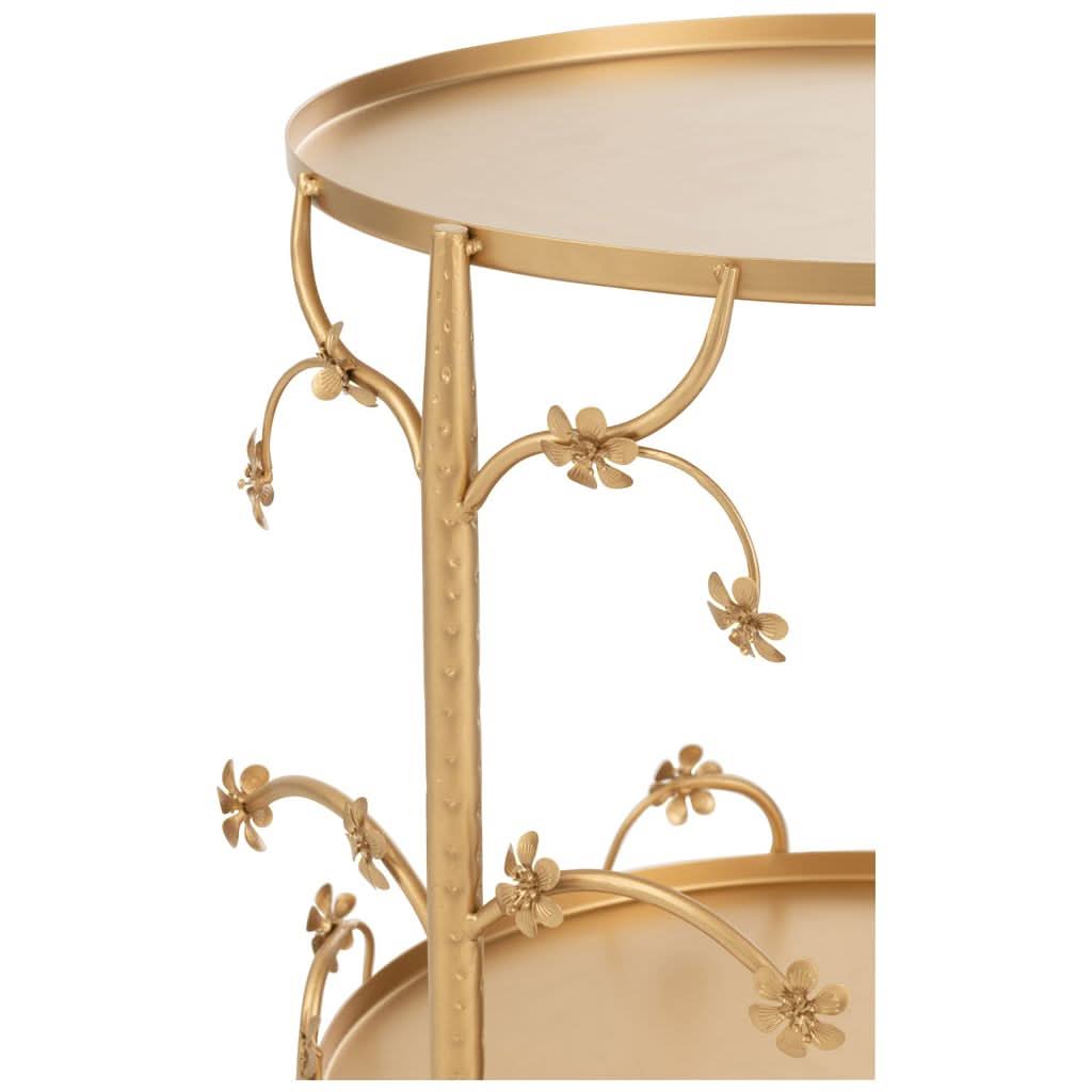 Table D'Appoint Métal Doré