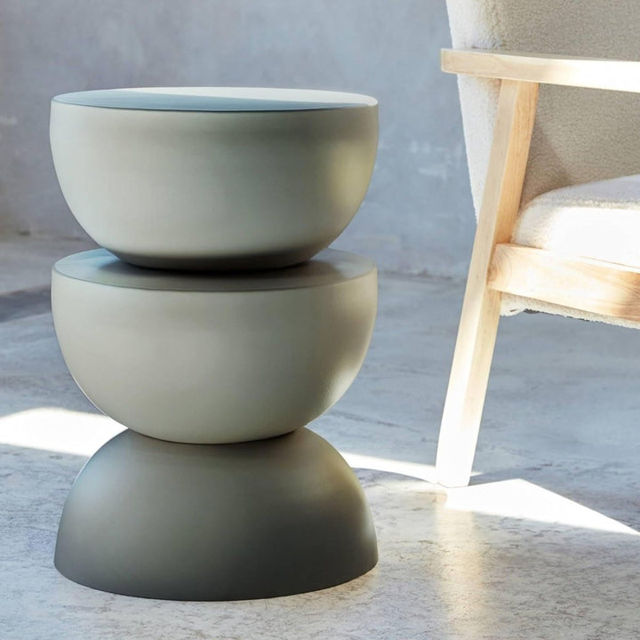 Table d'Appoint Métal Gris | Baleine - Designix Table Basse