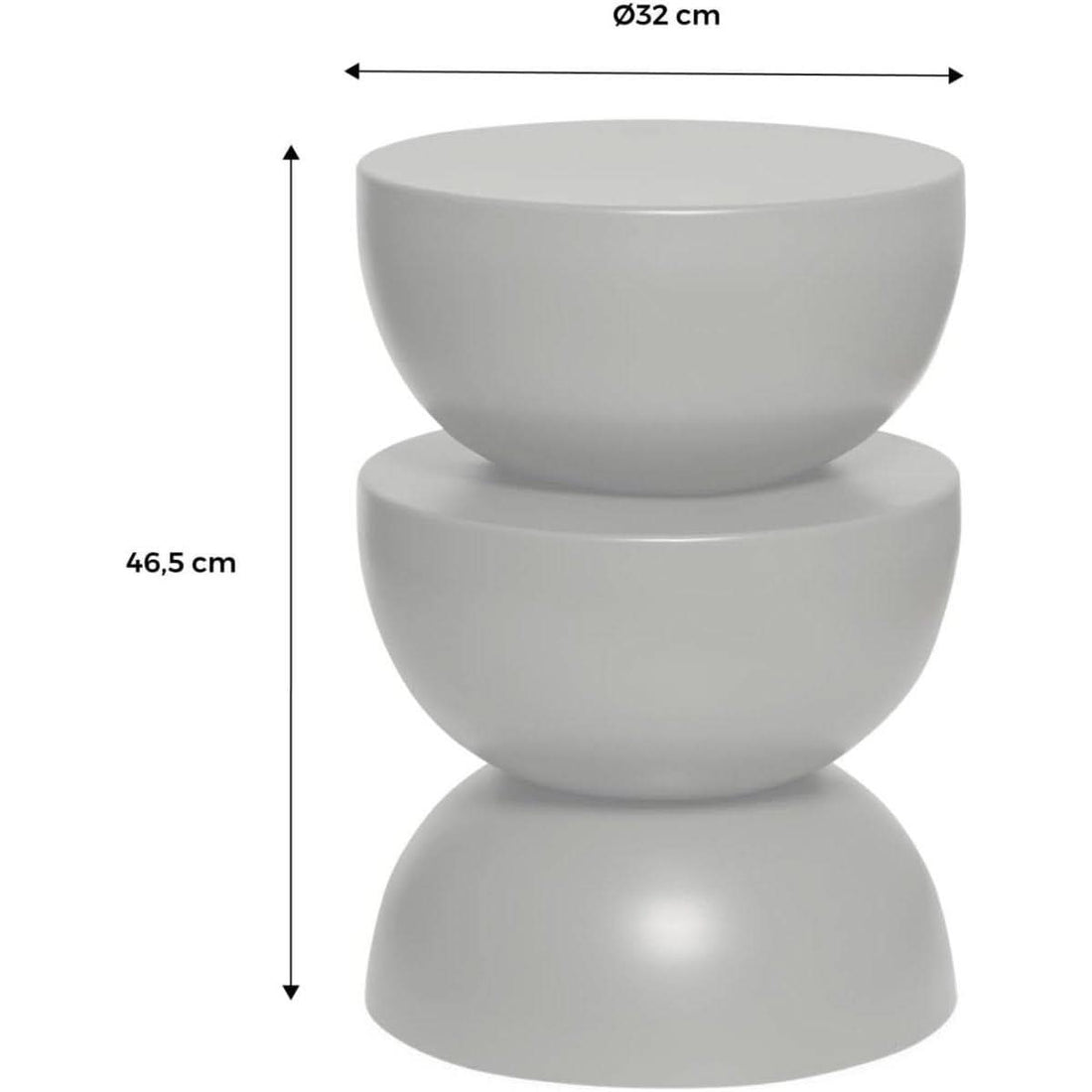 Table D'Appoint Métal Moutarde | Tranquil
