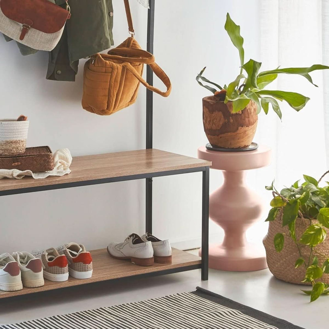 Table d'Appoint Métal Rose | Bora