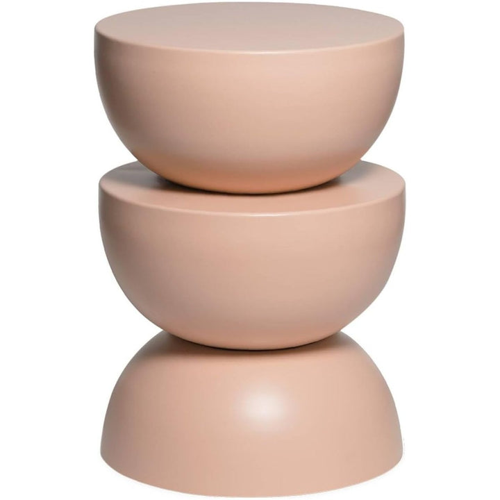 Table d'Appoint Métal Rose | Fleur - Designix Table Basse