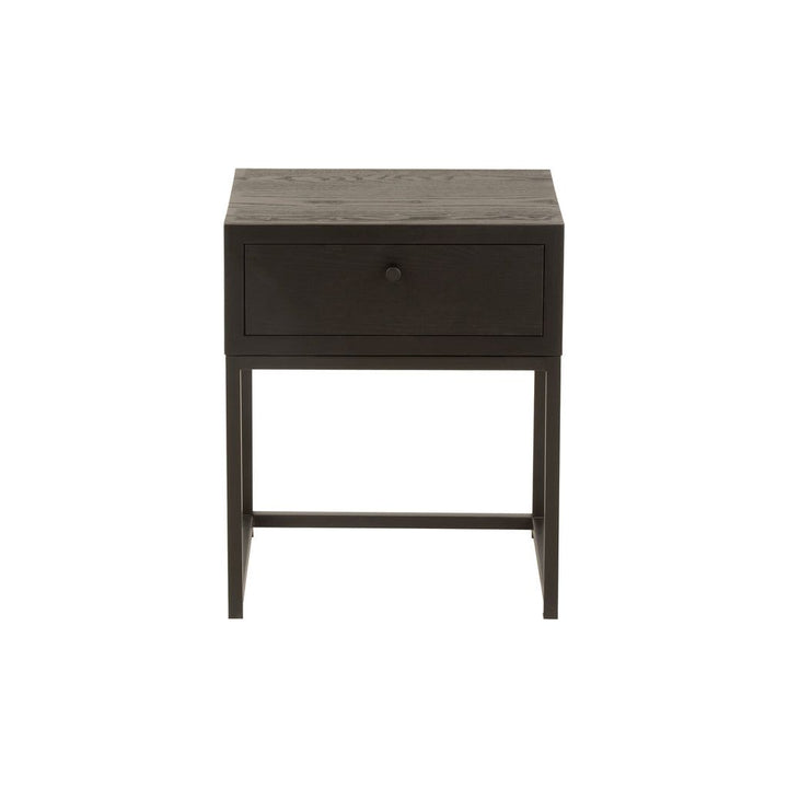 Table D'Appoint Noir Avec Tiroir - Designix