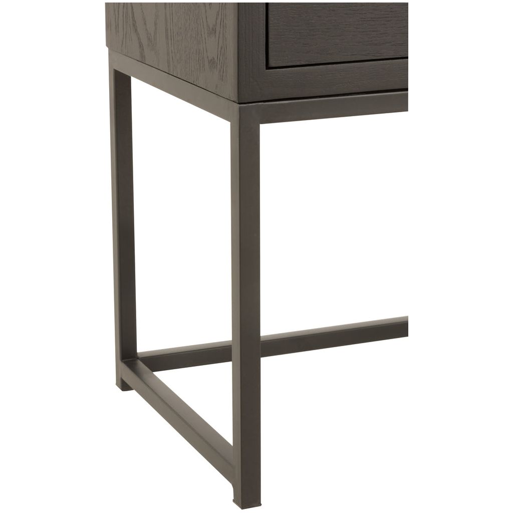 Table D'Appoint Noir Avec Tiroir - Designix