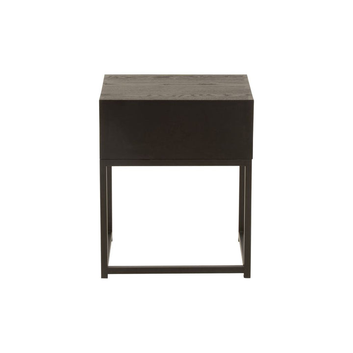 Table D'Appoint Noir Avec Tiroir - Designix