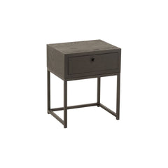 Table D'Appoint Noir Avec Tiroir