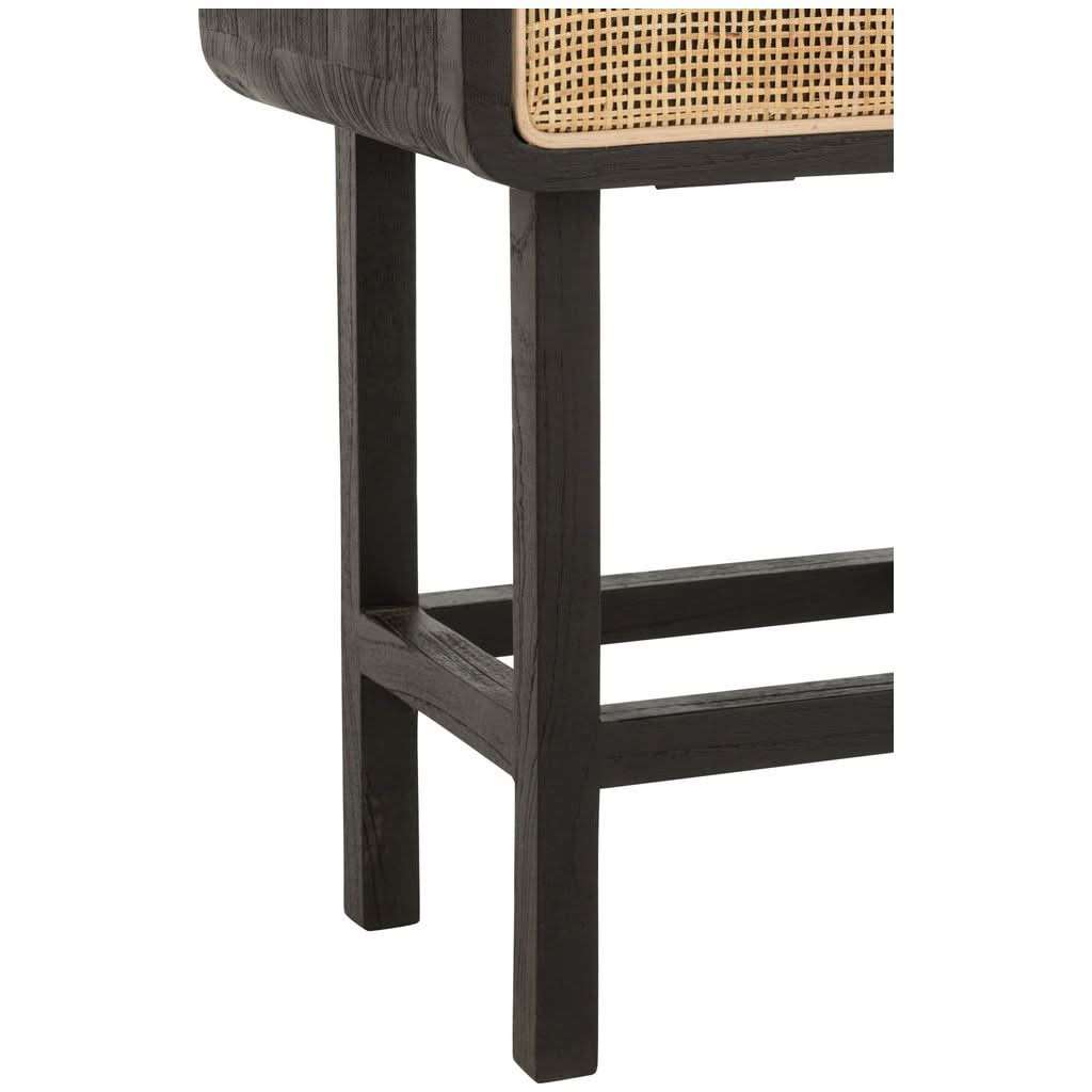 Table d'appoint Noir en Bois Exotique