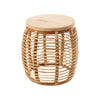 Table D'Appoint Rotin Naturel