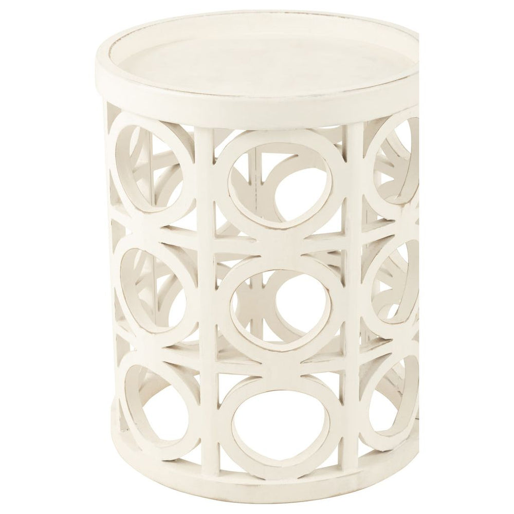 Table D'Appoint Sculptée Blanc - Designix