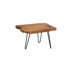 Table D'Appoint Teck Marron Irégulier