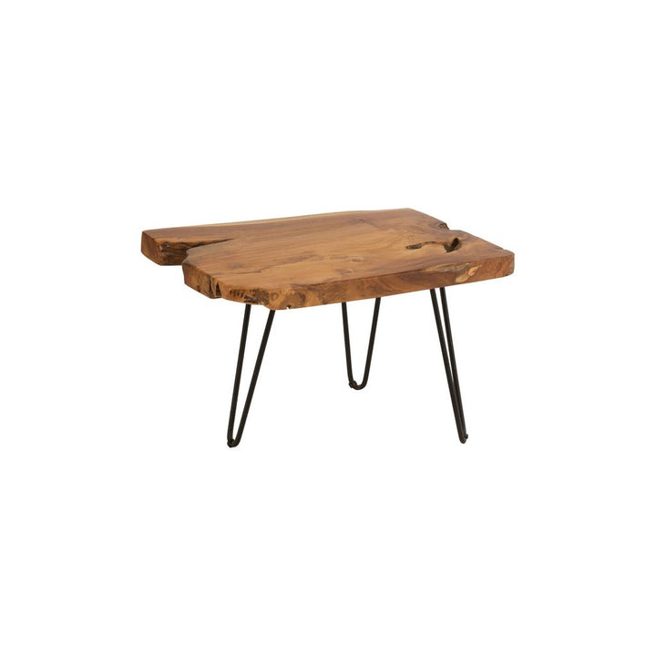 Table D'Appoint Teck Marron Irégulier - Designix