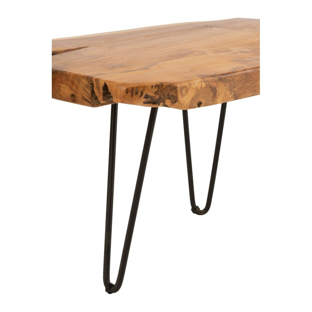 Table D'Appoint Teck Marron Irégulier - Designix