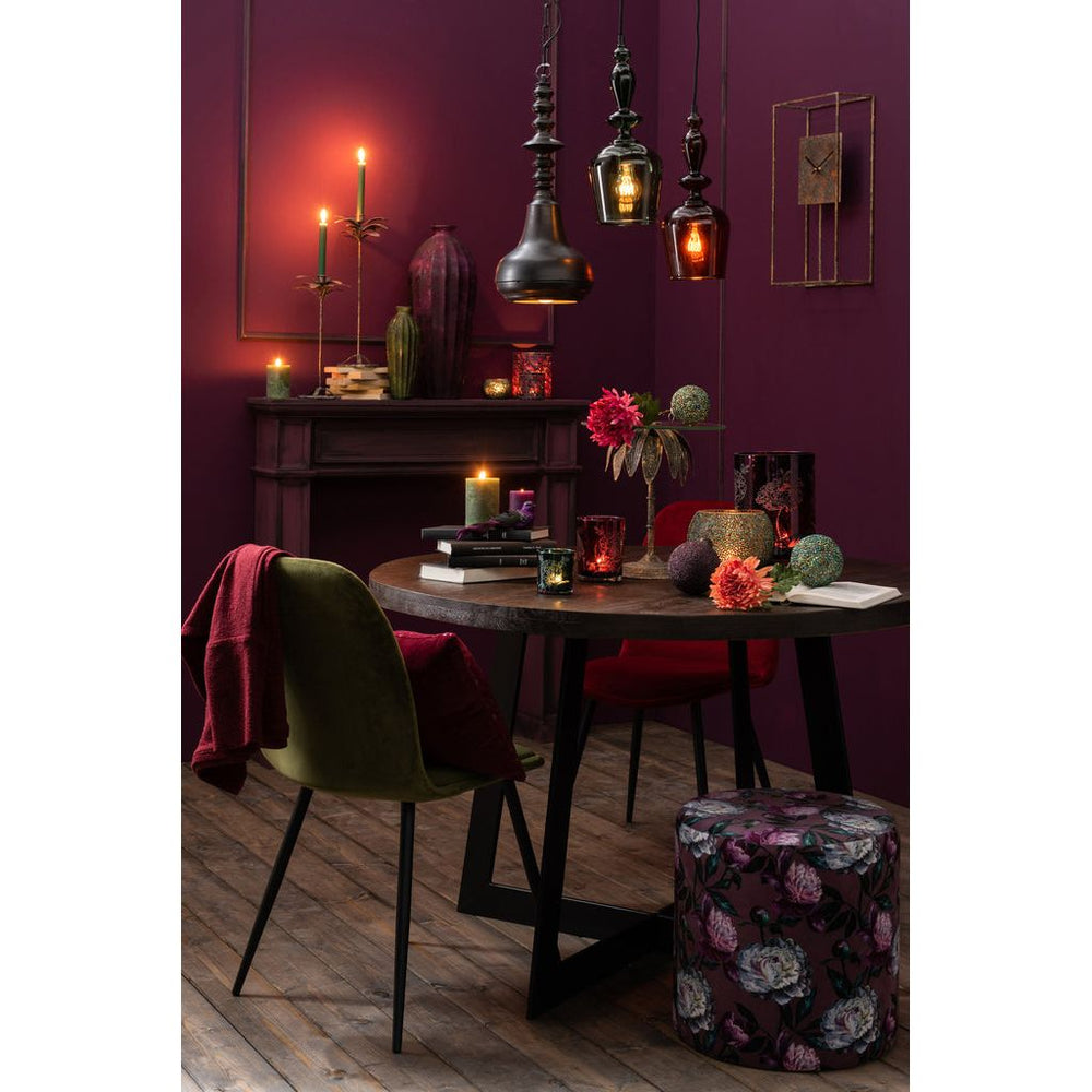 Table D'appoint Verre Métal Doré - Designix