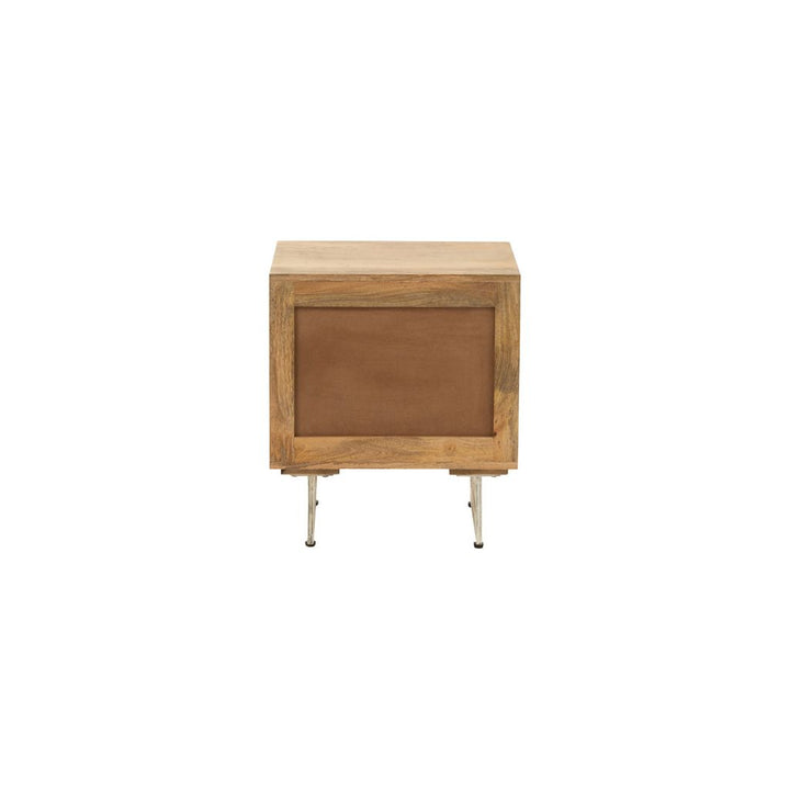 Table de Chevet Bois Naturel Tressé - Designix