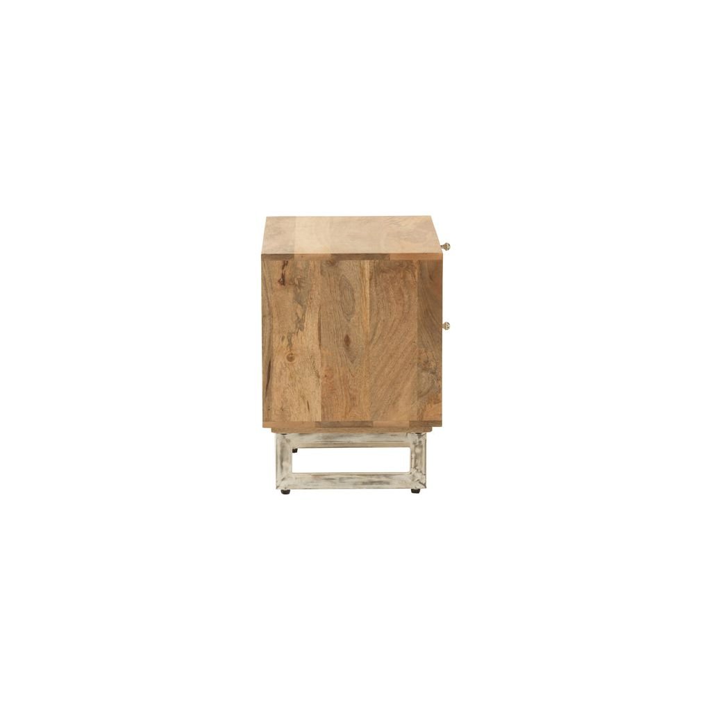 Table de Chevet Bois Naturel Tressé - Designix