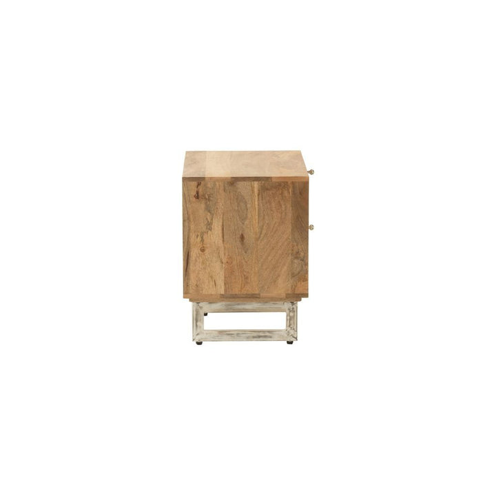 Table de Chevet Bois Naturel Tressé - Designix