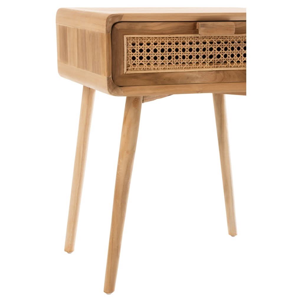 Table de Chevet Teck Naturel