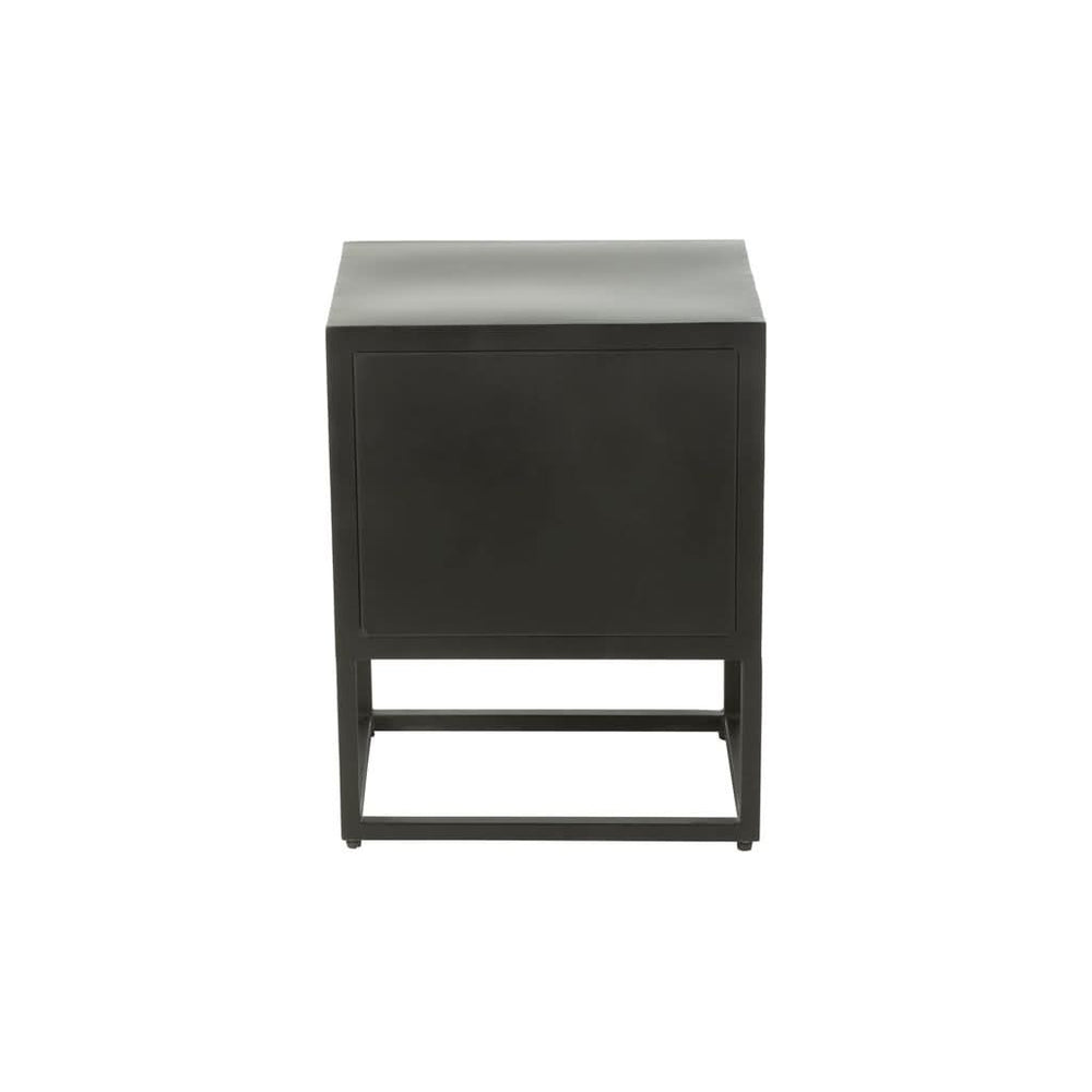Table de Nuit Bois Fer Noir - Designix
