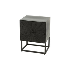 Table de Nuit Bois Fer Noir