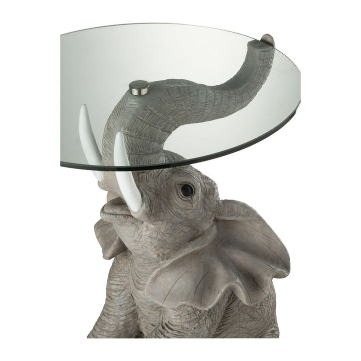 Table Éléphant Poly/Glass Gris | Designix -     - https://designix.fr