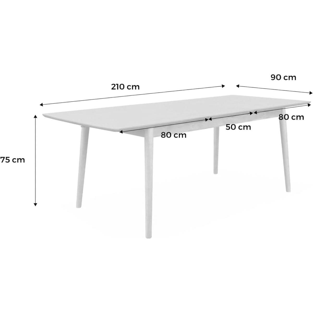 Table Extensible Bois Conviviale | Miroir - Designix Table à Manger