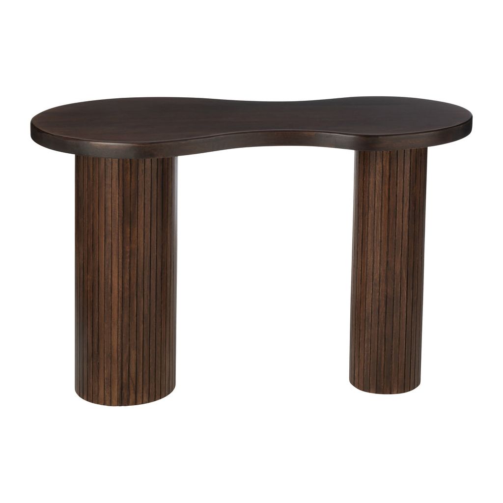 Table Infinity en bois de manguier brun de grande taille | Designix -     - https://designix.fr