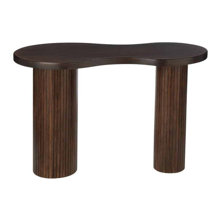 Table Infinity en bois de manguier brun de grande taille | Designix -     - https://designix.fr