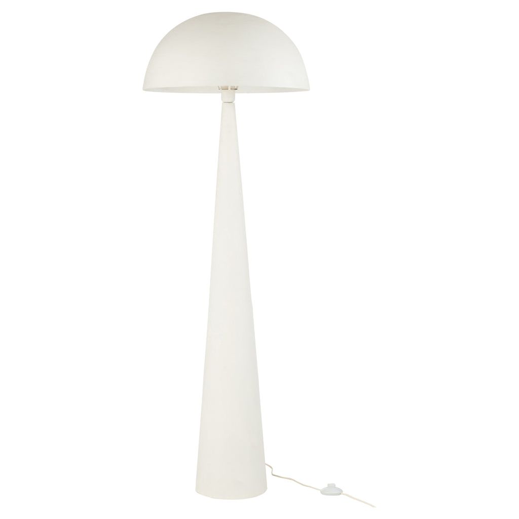 Lampe de table champignon en métal blanc mat grande | Designix -     - https://designix.fr