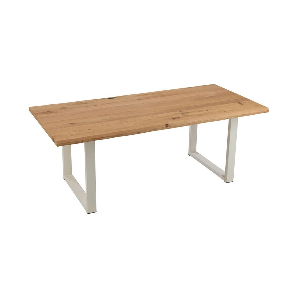 Pieds de table en acier rectangulaire blanc | Designix -     - https://designix.fr