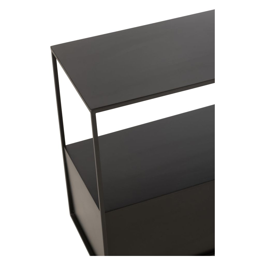 Table Métal MDF Noir Rectangulaire - Designix