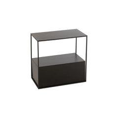 Table Métal MDF Noir Rectangulaire