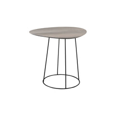 Table Ovale MDF Fer Noir