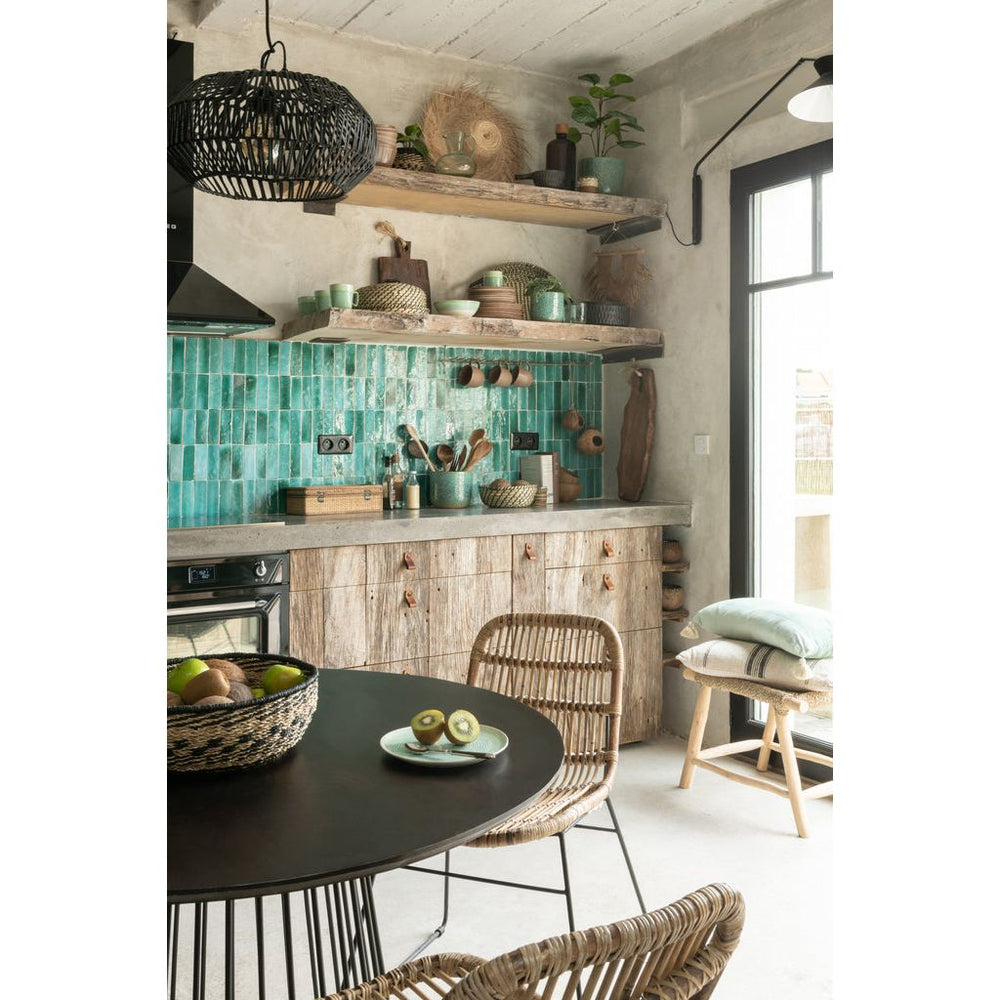 Table Ronde Bois Métal Naturel - Designix