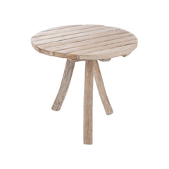 Table Ronde Bois Naturel 3 Pieds