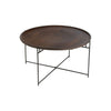Table Ronde Mangue Fer Marron