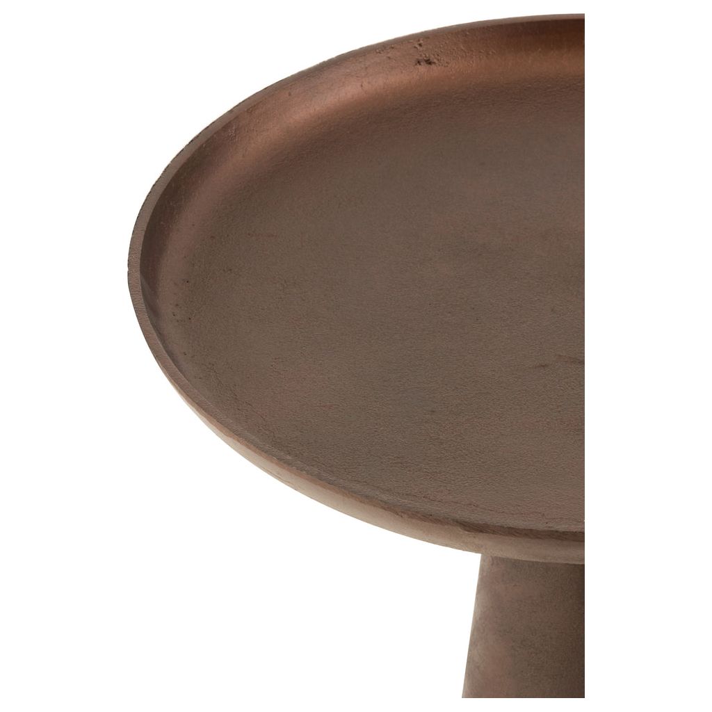 Table Ronde Métal Brun Foncé - Designix
