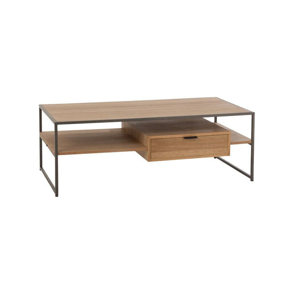 Table TV Naturelle Bois Métal