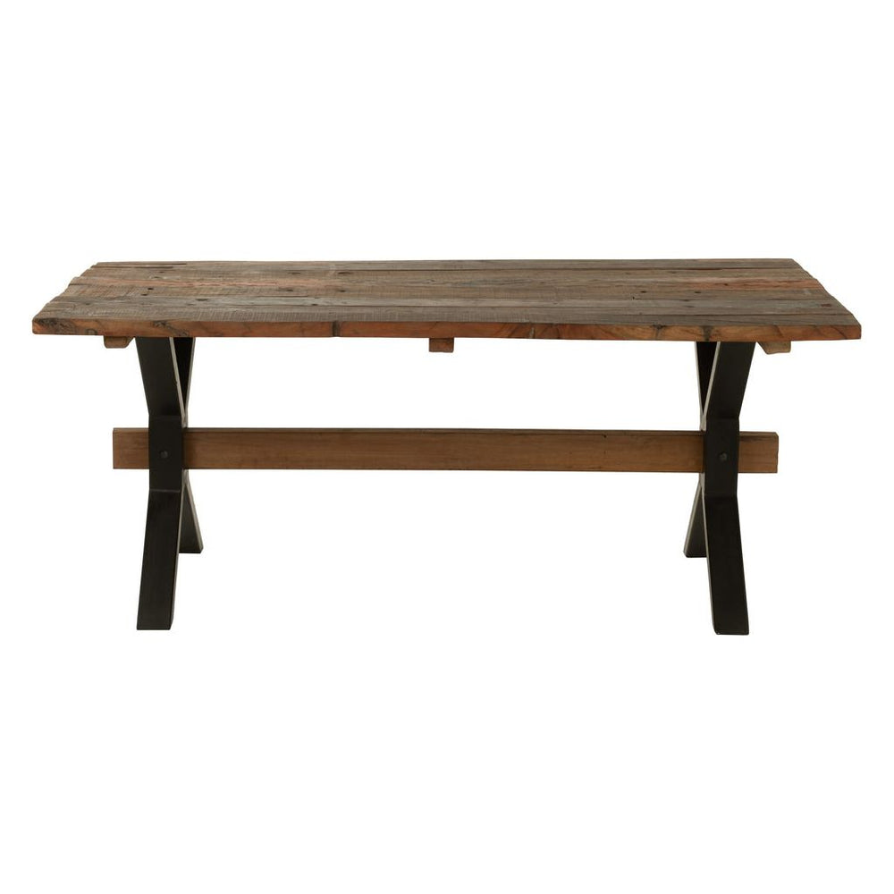 Table en bois vintage marron | Designix -     - https://designix.fr