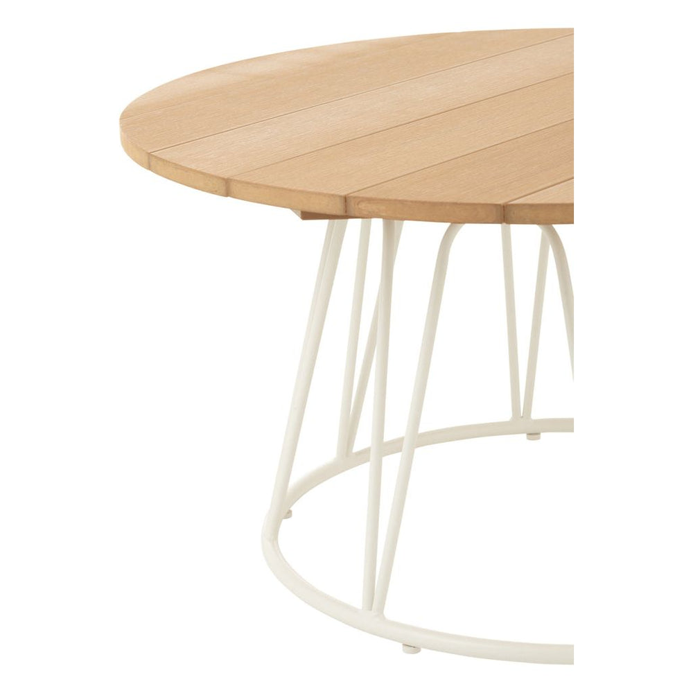 Table Zoa Acier Polyéthylène Blanc - Designix