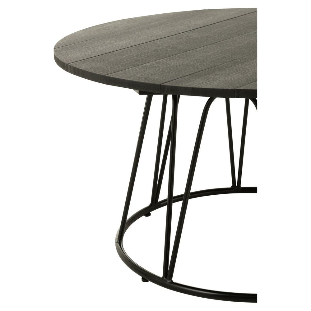 Table Zoa en acier/polyéthylène noir | Designix -     - https://designix.fr