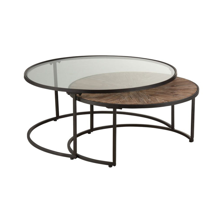 Tables Basses Rondes Métal Noir - Designix