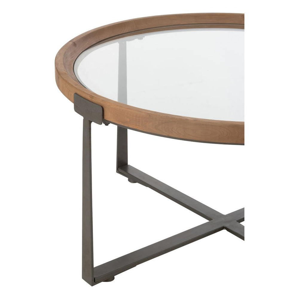 Tables Basses Verre Bois Noir - Designix