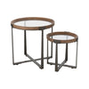 Tables Basses Verre Bois Noir