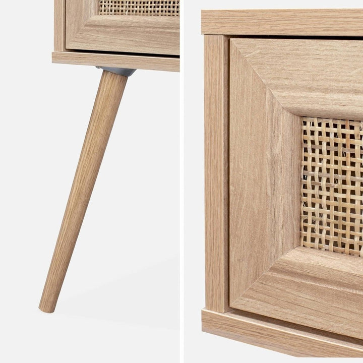 Tables Chevet Bois Cannage | Nord - Designix Table de Nuit