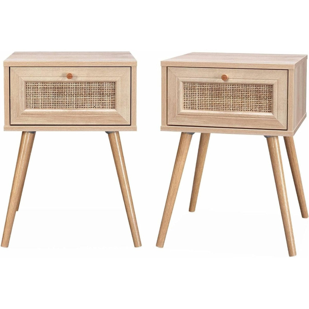 Tables Chevet Bois Cannage | Nord - Designix Table de Nuit