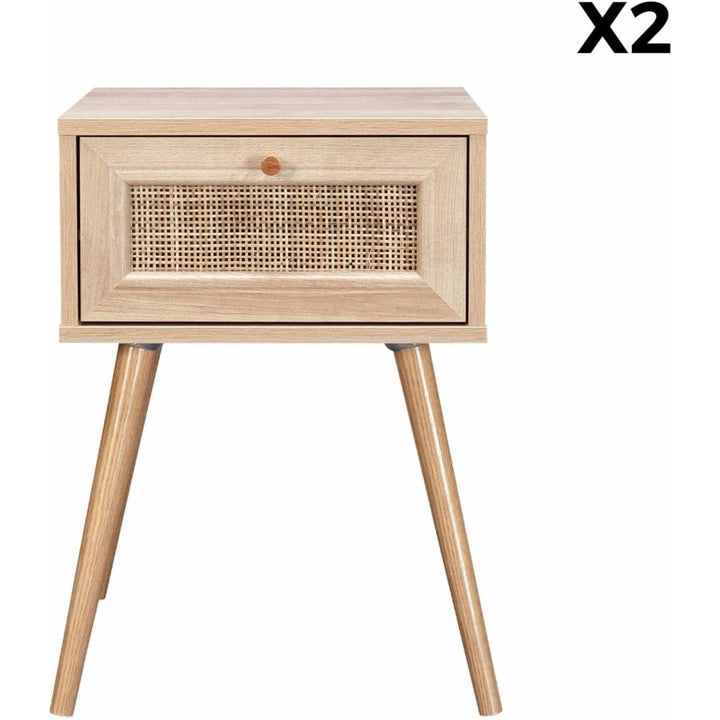 Tables Chevet Bois Cannage | Nord - Designix Table de Nuit