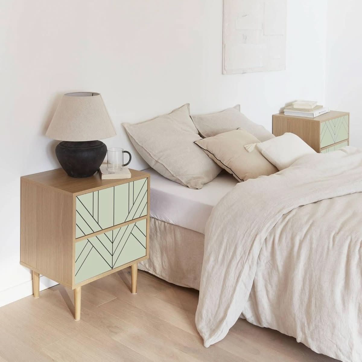 Tables Chevet Bois Vert | Atlas - Designix Table de Nuit