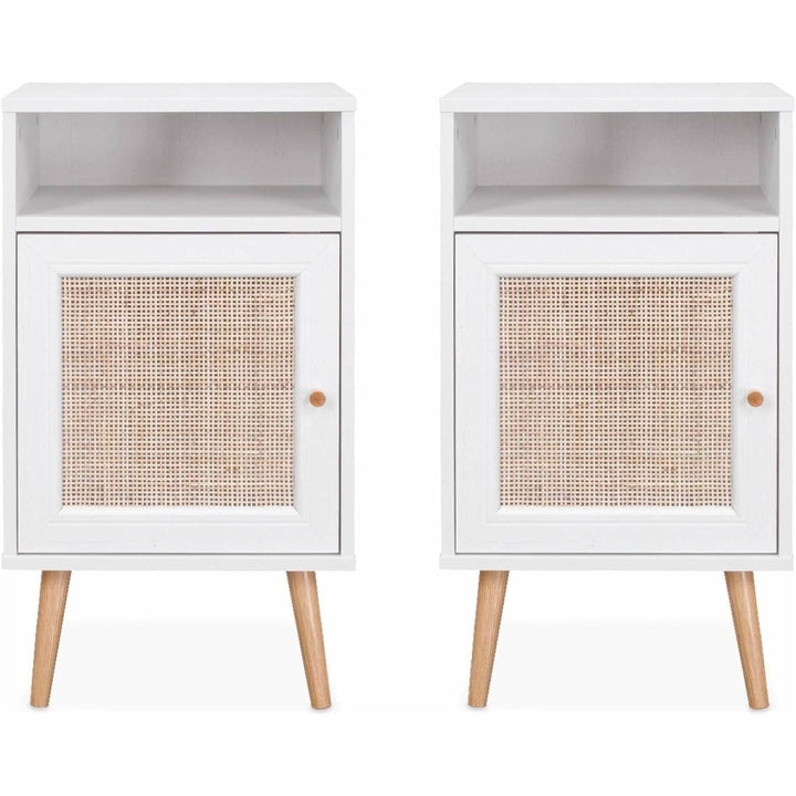 Tables Chevet Cannage Bohème | Soleil - Designix Table de Nuit