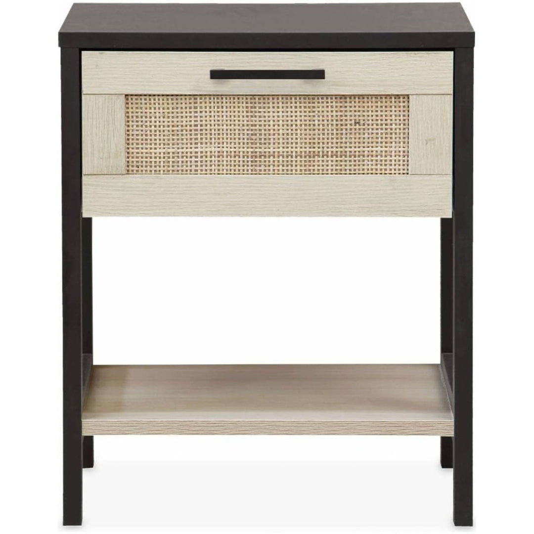 Tables Chevet Noir Cannage | Yen - Designix Table de Nuit