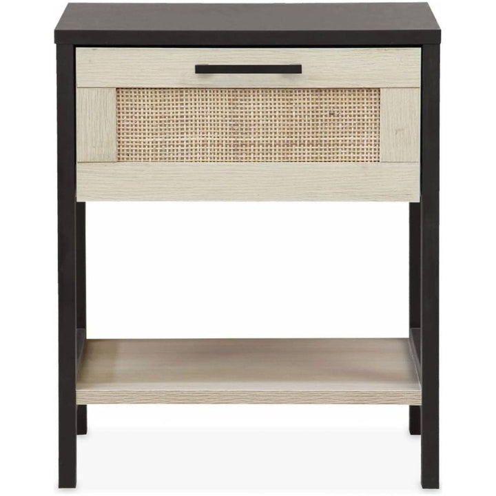 Tables Chevet Noir Cannage | Yen - Designix Table de Nuit