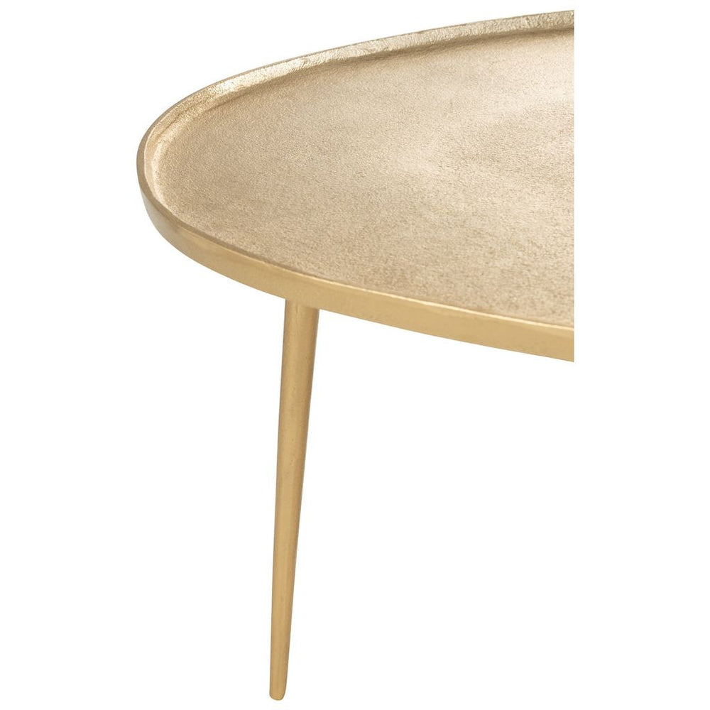 Tables D'Appoint Aluminium Doré Vintage - Designix
